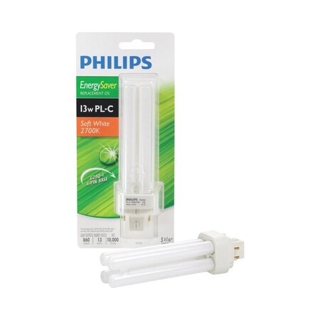 Philips 13 W Linear 1 in. D X 5.18 in. L CFL Bulb Soft White Compact 2700 K 230359